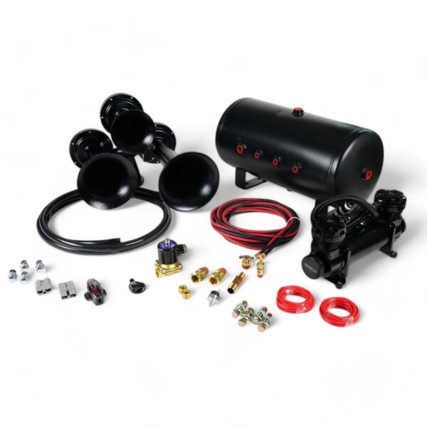 Black RC 3H Complete Train Horn Kit