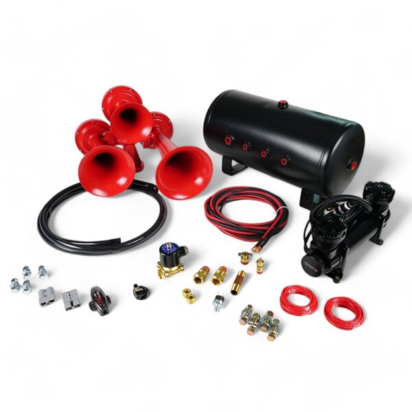 Red RC 3H Complete Train Horn Kit