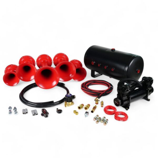 Red RC 5 Complete Train Horn Kit