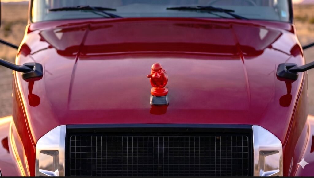 USA Train Horn red Bro Duck hood pull custom truck ornament solid cast aluminum made in Hialeah