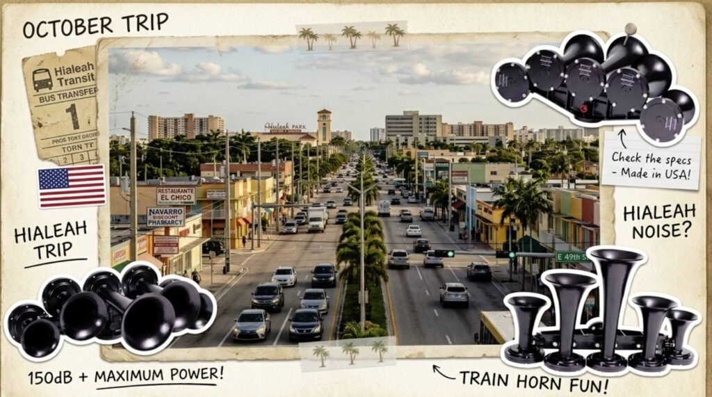 Hialeah City, Florida - USA Train Horn